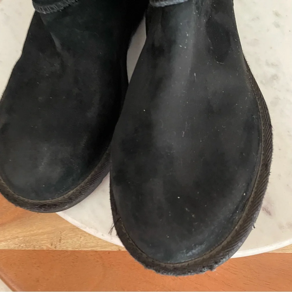 UGG Lo Pro Suede Button Foldover Boot